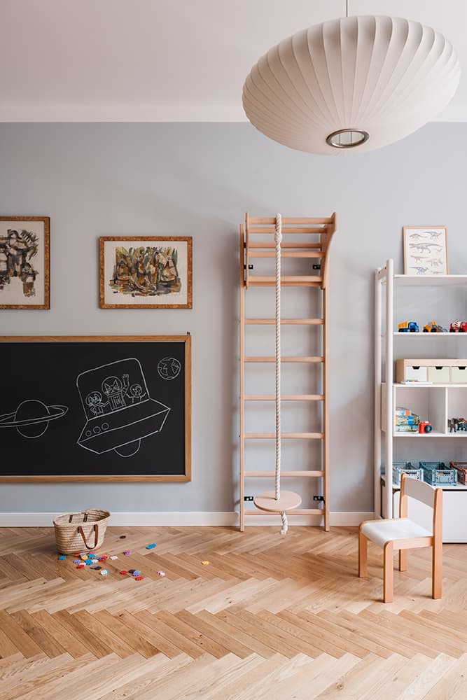 Hölzerne Sprossenwände für Kinderzimmer – BenchK 111 + A204