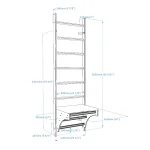 Espaldera BenchK 112 con un escritorio BenchTop BT204