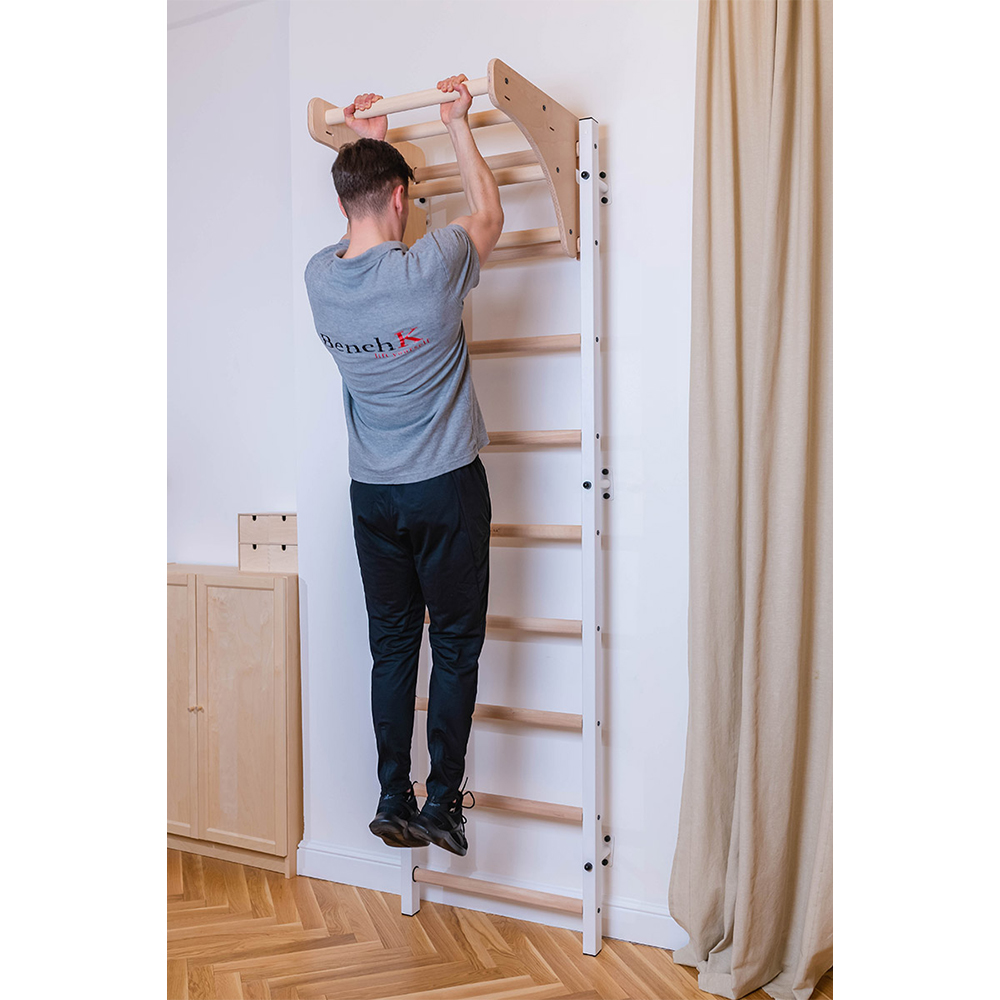 BenchK 310W Wall bar with wooden pull up bar