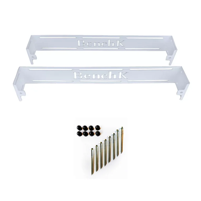 White wall holders WHW+S8 for BenchK wall bars Series 2, 5 and 7